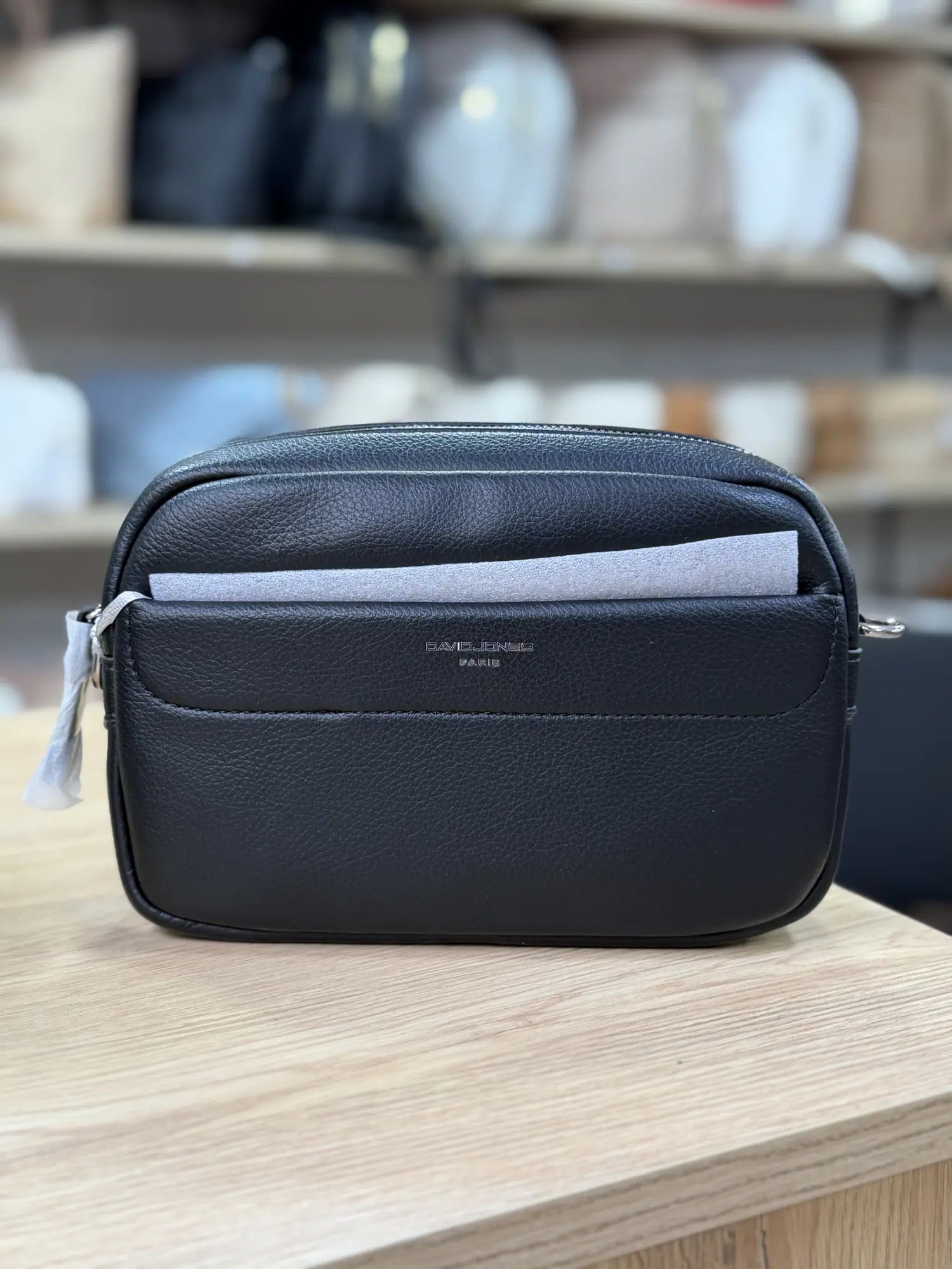 Sac bandoulière compact zippé - Noir