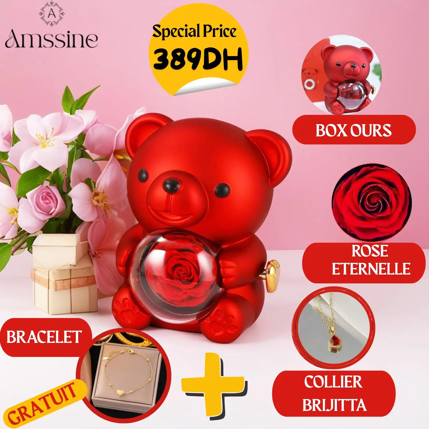 Ours Brigitte + Bracelet Zola